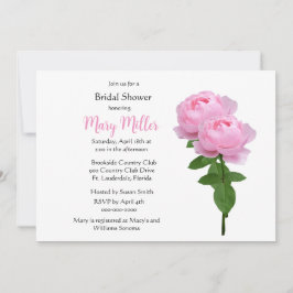 Einfaches elegantes Rosa-Brautparty Einladung