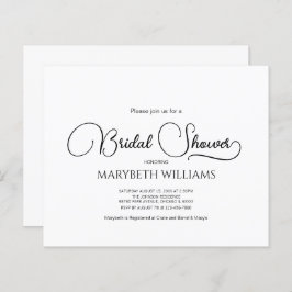 Einfaches elegantes Script-Brautparty