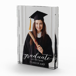 Einfaches elegantes Script Graduate Abschluss Foto