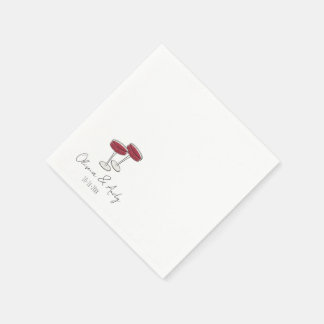 einfaches elegantes Skript Verlobung Hochzeitsgesc Serviette