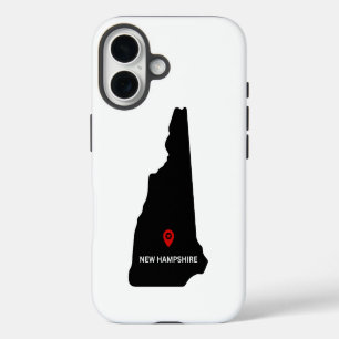 Einfaches elegantes Staat von New Hampshire iPhone 16 Hülle
