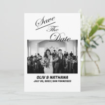 Einfaches elegantes Text und Foto | Hochzeit
