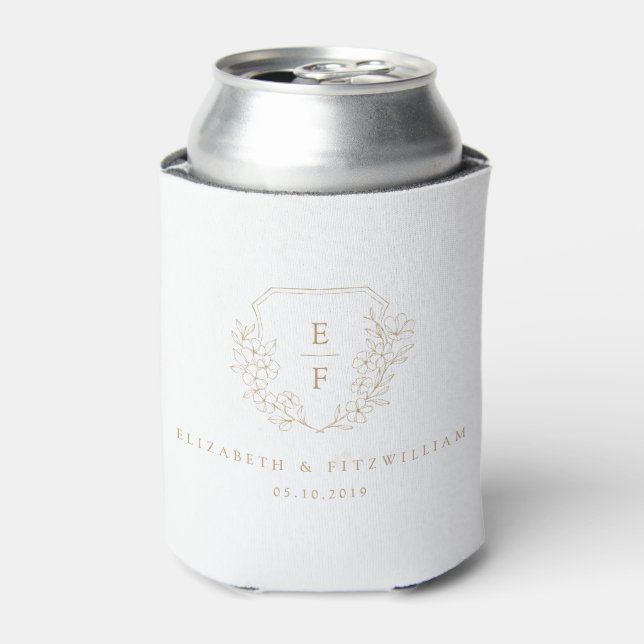 Einfaches, elegantes Wappen des Chirry-Blossom Mon Dosenkühler (Kanne Vorderseite)