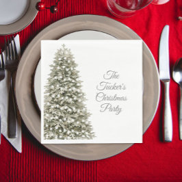 Einfaches elegantes Weihnachtsbaum Weihnachts-Part Serviette