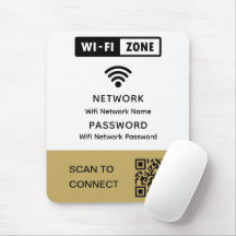 Einfaches elegantes WLAN QR-Netzwerkkennwort
