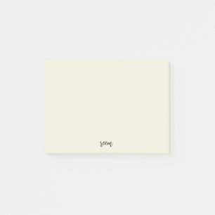 einfaches Elfenbein Post-it Klebezettel