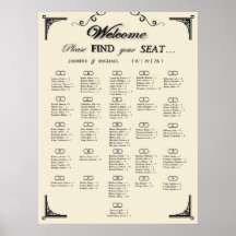 Einfaches elfenbeinernes alphabetisches Hochzeitss