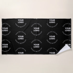 Einfaches Ersetzen von Logos und bearbeitbarem Tex Strandtuch