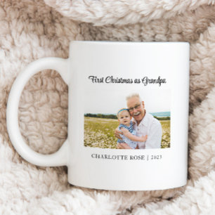 Einfaches erstes Weihnachten als neuer Opa Baby-Fo Kaffeetasse