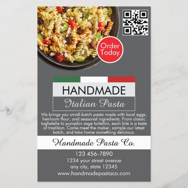 Einfaches Etsy / Handmade-Shop-Flyer  Flyer (Vorne)