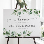 Einfaches Eukalyptus Greenerity Wedding Willkommen Poster<br><div class="desc">Dieses individuell gestaltbare Begrüßungsschild-Template wurde für die Moody Greenery Hochzeitskollektion entworfen und zeichnet sich durch die Ucalyptus-Filialen in Aquarellfarbe aus. Es wurde mit einer kalligraphischen Kalligraphie und einem klassischen, grau serfischen Schriftart gepaart. Um erweiterte Änderungen vorzunehmen, wählen Sie bitte unter Personalisieren dieser Vorlage die Option "Klicken Sie auf, um weitere...</div>