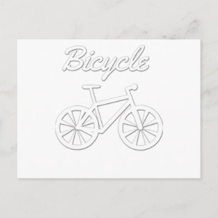Einfaches Fahrrad-Design Postkarte