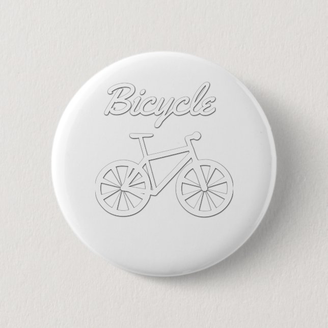 Einfaches Fahrraddesign Button (Vorderseite)