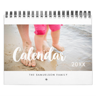 Einfaches Familienkalender 2026 Kalender