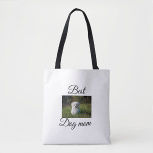 Einfaches farbenfrohes Tier Namensfoto Hundemutter Tasche