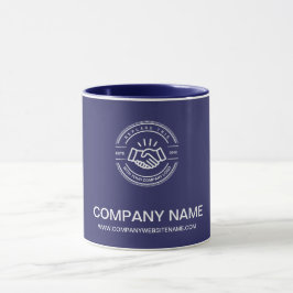 Einfaches farbiges Logo für die Werbeaktion Tasse