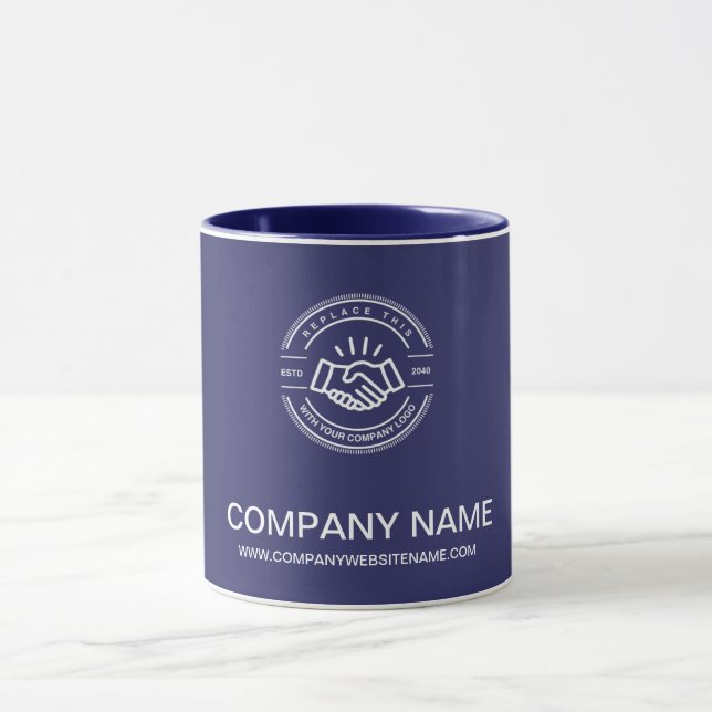 Einfaches farbiges Logo für die Werbeaktion Tasse (Zentrum)