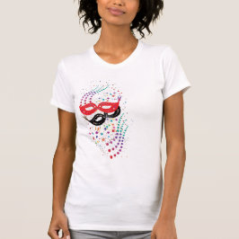 Einfaches farbiges Maskendesign T-Shirt