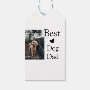 Einfaches farbiges Tier geben den Namen Foto Dog G Geschenkanhänger