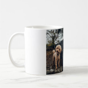 Einfaches farbiges Tier geben den Namen Foto Dog G Kaffeetasse
