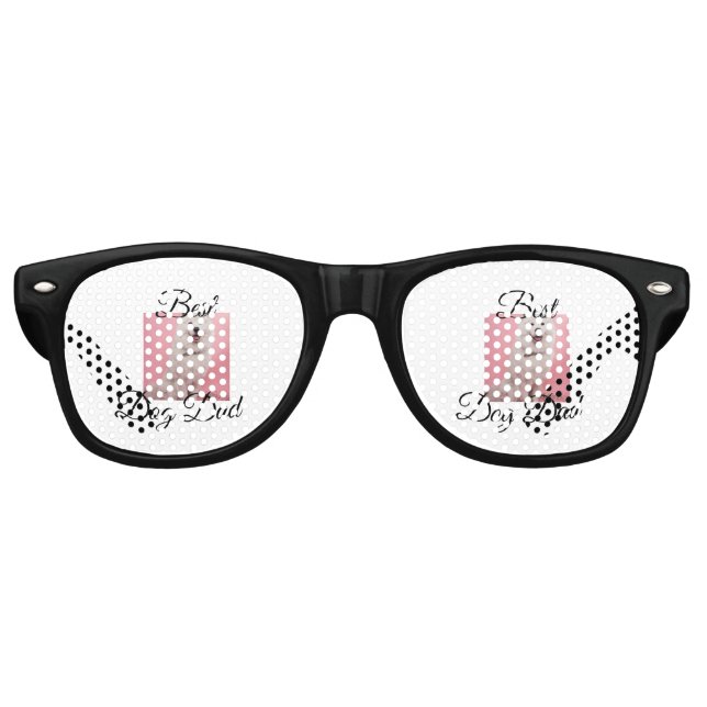 Einfaches farbiges Tier geben den Namen Foto Vater Partybrille (Vorderseite)