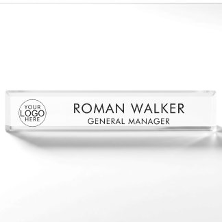 Einfaches Firmenlogo Corporate Custom Namensplakette