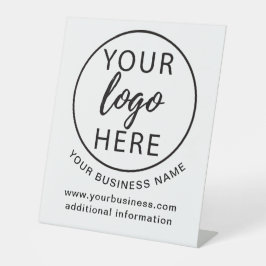 Einfaches Firmenlogo Sockelschild