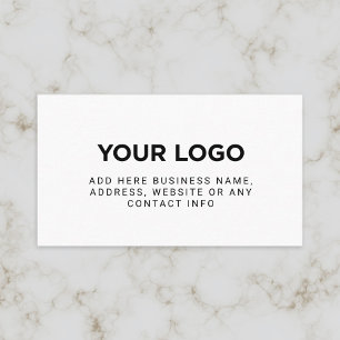 einfaches Firmenlogo Visitenkarte