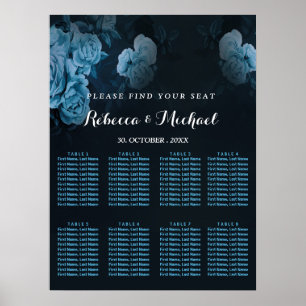 einfaches Flora Gold geometrisches Frame Poster