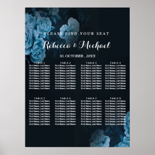einfaches Flora Gold geometrisches Frame Poster