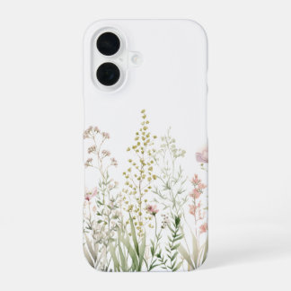 einfaches floral iPhone 16 Hülle