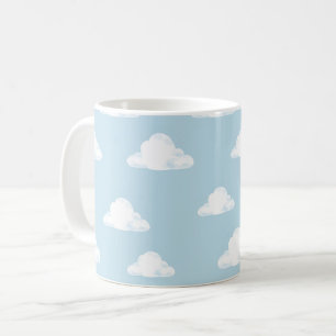 Einfaches Fluffiges Wolken Himmel Kinderzimmer Mus Kaffeetasse