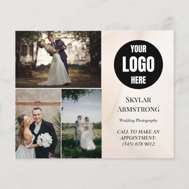 Einfaches Flyer für Fotografen  (Vorne)