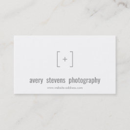 Einfaches Focus-Logo für Fotografen Visitenkarte