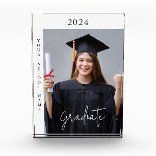 Einfaches Foto Abschluss-Geschenkblock Foto