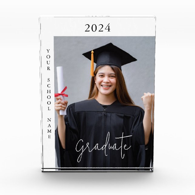 Einfaches Foto Abschluss-Geschenkblock Foto (Vorderseite)