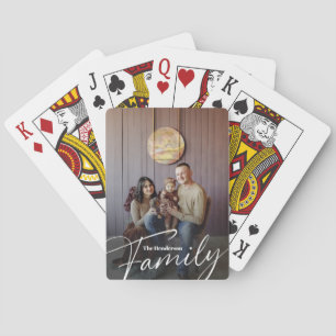 Einfaches Foto benutzerdefinierter Familie Spielkarten