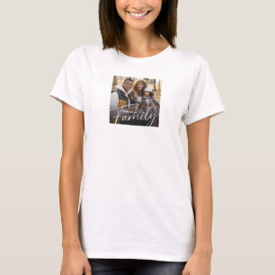 Einfaches Foto benutzerdefinierter Familie T-Shirt