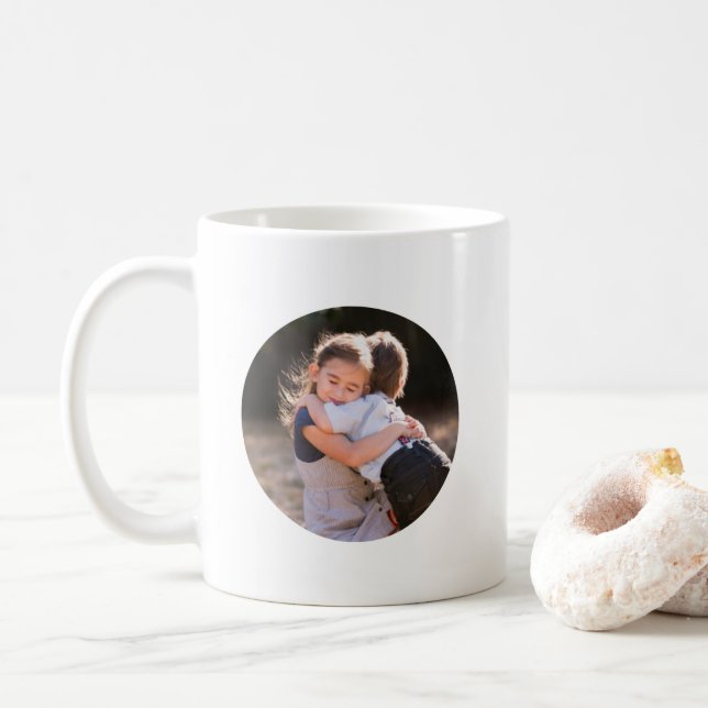 Einfaches Foto der Gewohnheits-2 rund Kaffeetasse (Mit Donut)
