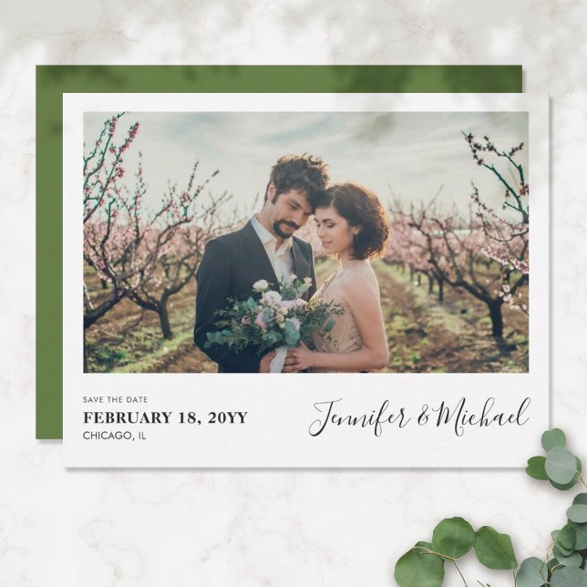 Einfaches Foto-Design Save the Date Einladung (Von Creator hochgeladen)
