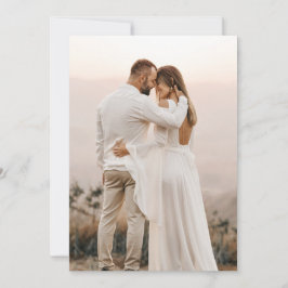 Einfaches Foto für Vellum/Akrylic-Hochzeiten Einladung