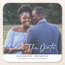 Einfaches Foto Hochzeit speichern Sie das Datum