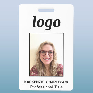 Einfaches Foto-ID Nametag Ausweis