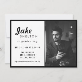 Einfaches Foto Lässiger Abschluss Einladung