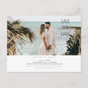 Einfaches Foto - Meer Save the Date Einladungspostkarte