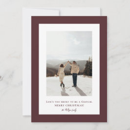 Einfaches Foto mit leichter Schokolade Feiertagskarte