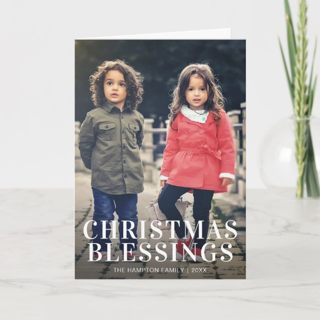 Einfaches Foto Moderne religiöse Weihnachten (Vorderseite)