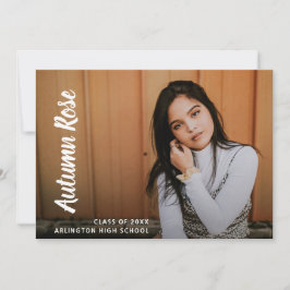 Einfaches Foto Moderner Abschluss Ankündigung