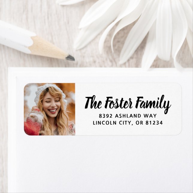 Einfaches Foto Moderner Abschluss Rücksendeadresse (Insitu)