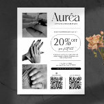 Einfaches Foto Nail Tech Beauty Flyer<br><div class="desc">Probieren Sie Ihren Nagel- oder Schönheitssalon mit einem modernen,  beruflichen Flyer,  der Ihre Aufmerksamkeit weckt und Ihre Dienstleistungen hervorhebt. Dieser Flyer ist mit einer gepflegten und stilvollen Gestaltung gestaltet und eignet sich hervorragend für die Präsentation Ihrer Dienstleistungen,  Ermäßigungen oder besonderen Werbeaktionen. Passen Sie es Ihren Bedürfnissen an.</div>